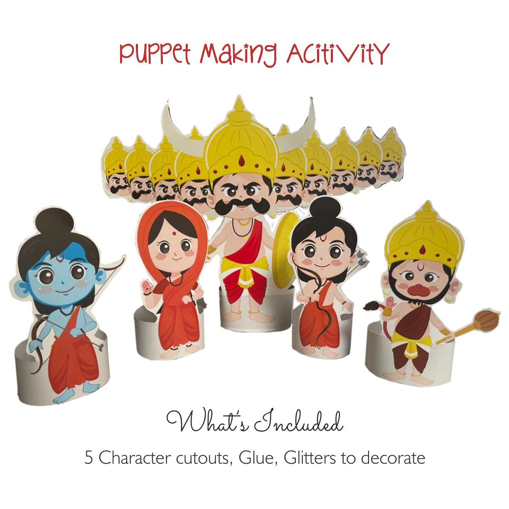 Ramayan Characters Puppet Making Activity