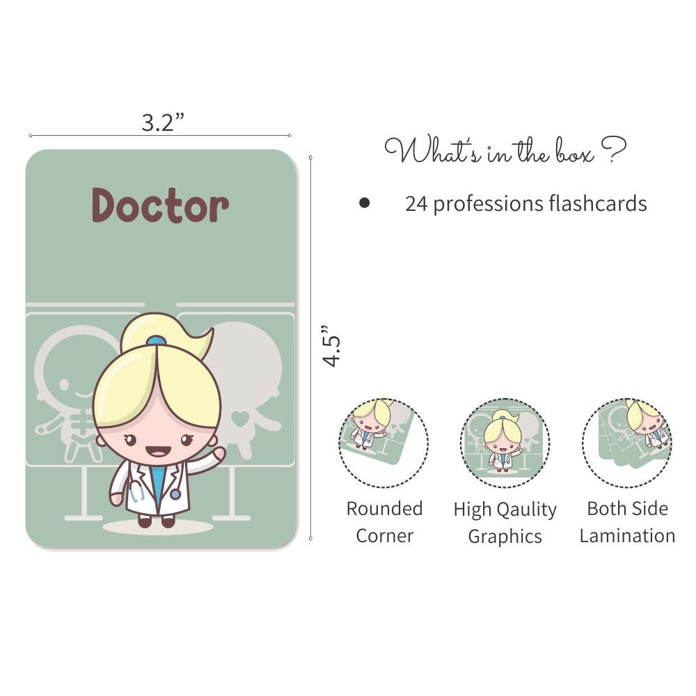 Profession Flashcards- Pack of 24