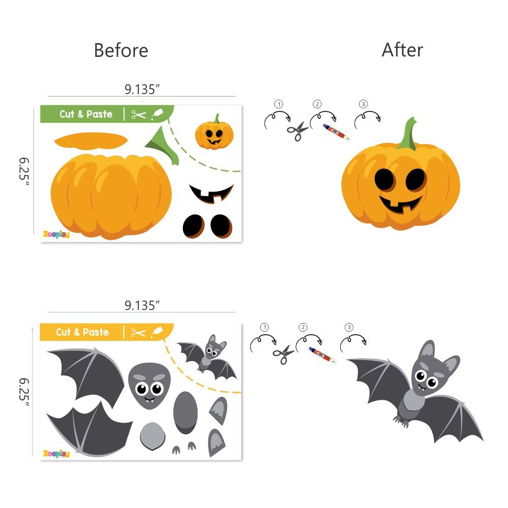 Cut & Glue Activity - Halloween