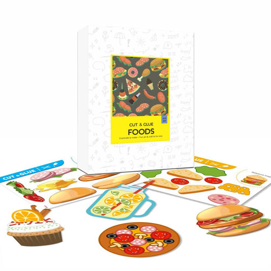 Cut & Glue Activity - Food