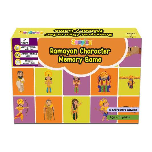 Ramayan Character Memory Card Game Flashcards -Pack of 30( Includes 15 Character)