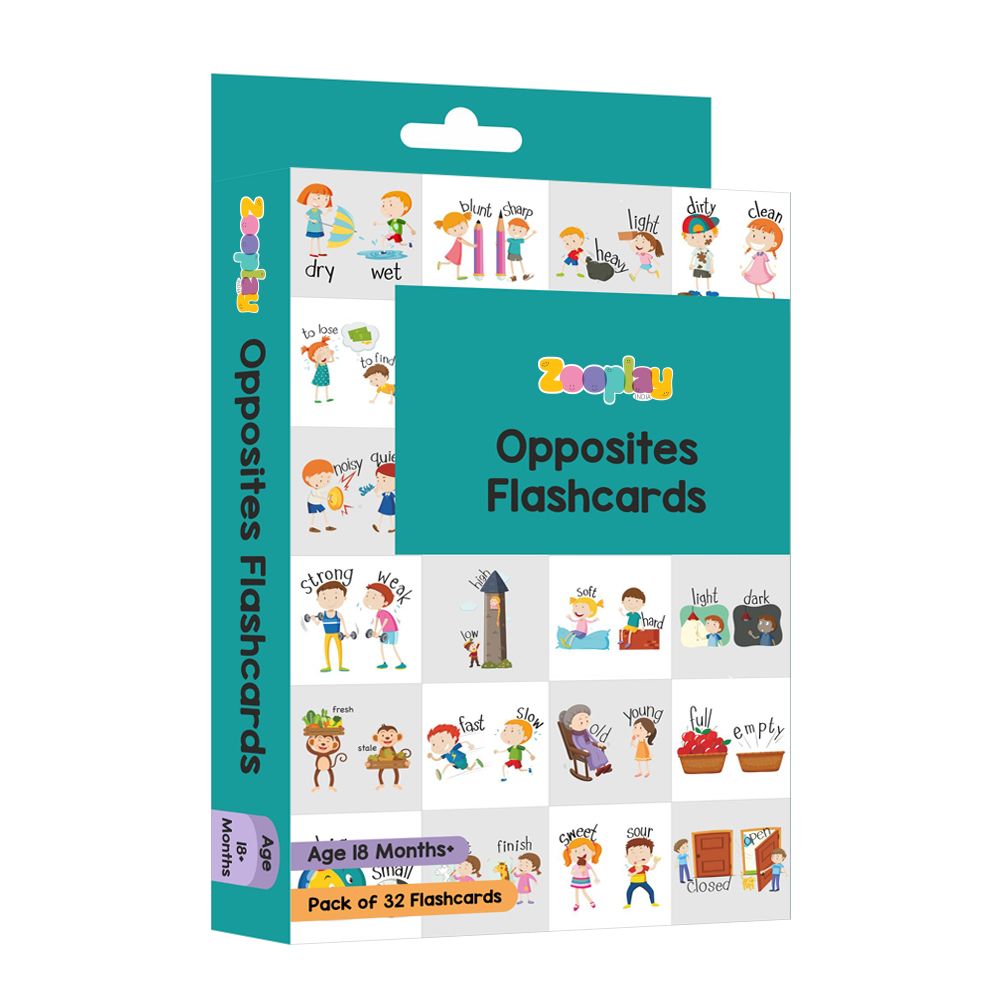 Opposites Flash Cards- Pack of 32