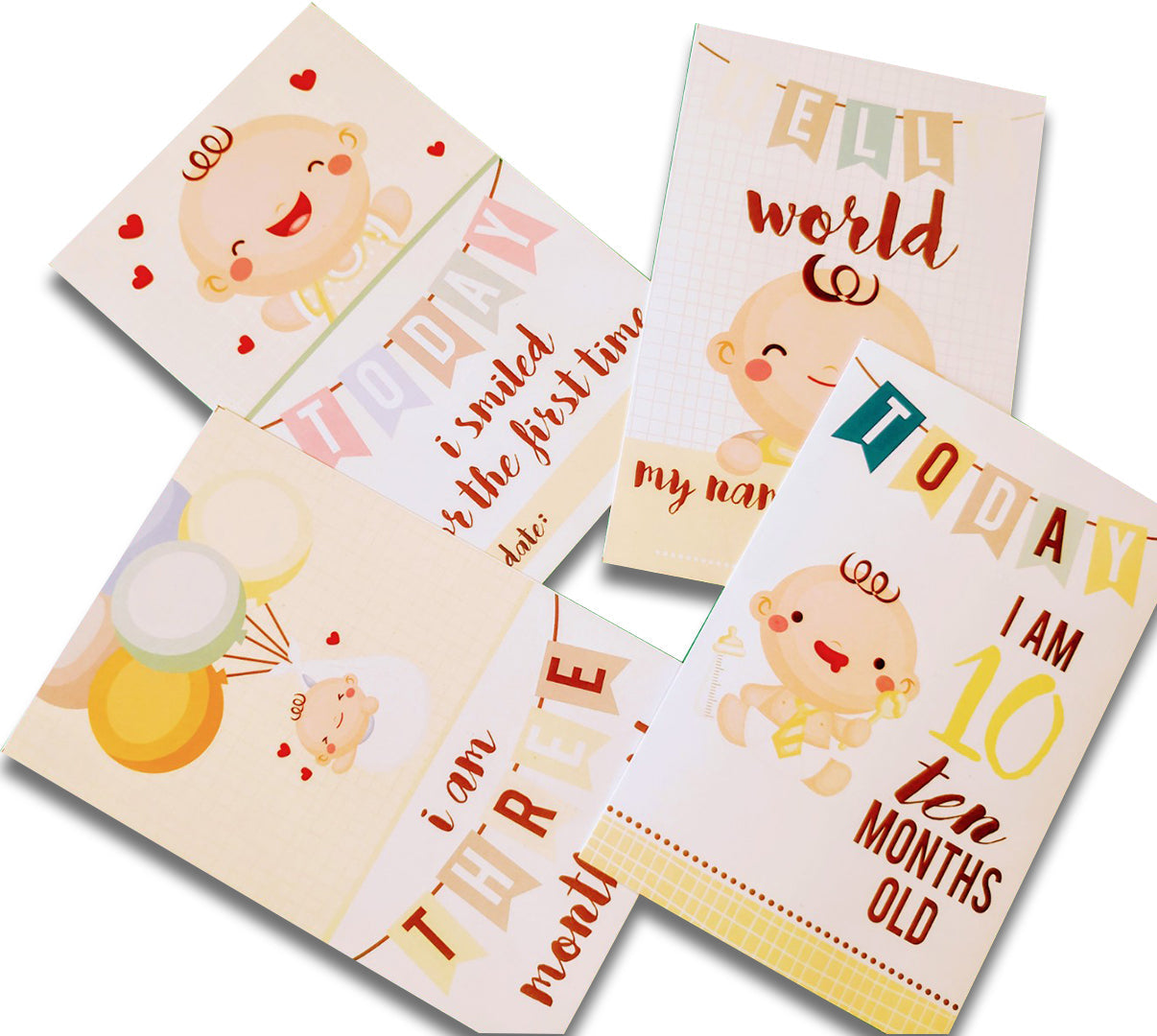 Baby Milestones Flashcards -Pack of 24