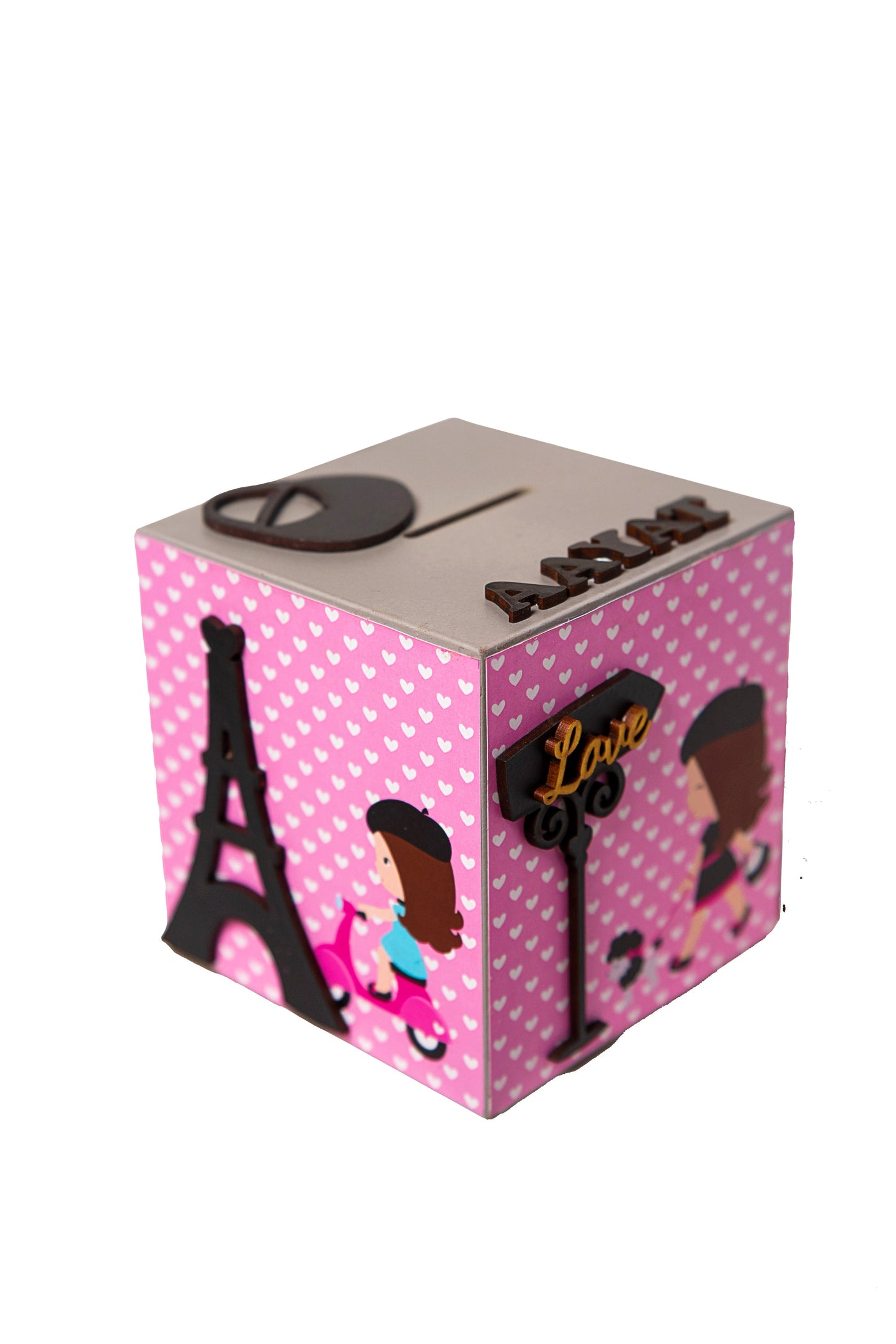 Paris Shopping Theme Piggy Bank