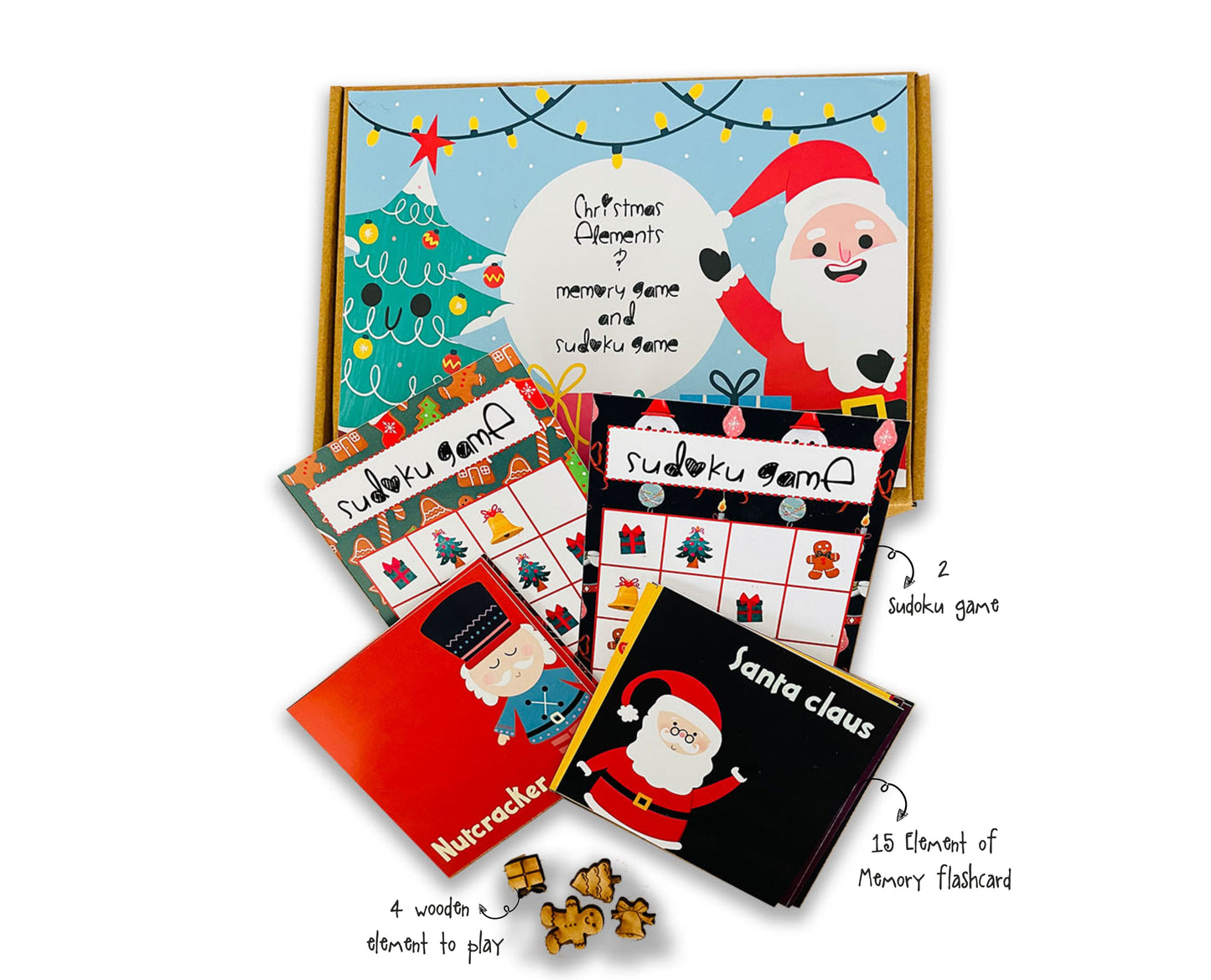 CHRISTMAS ELEMENTS MEMORY GAME & SUDOKU